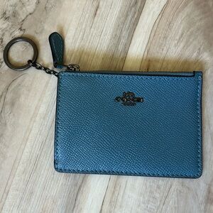Coach Mini Skinny ID Case Blue